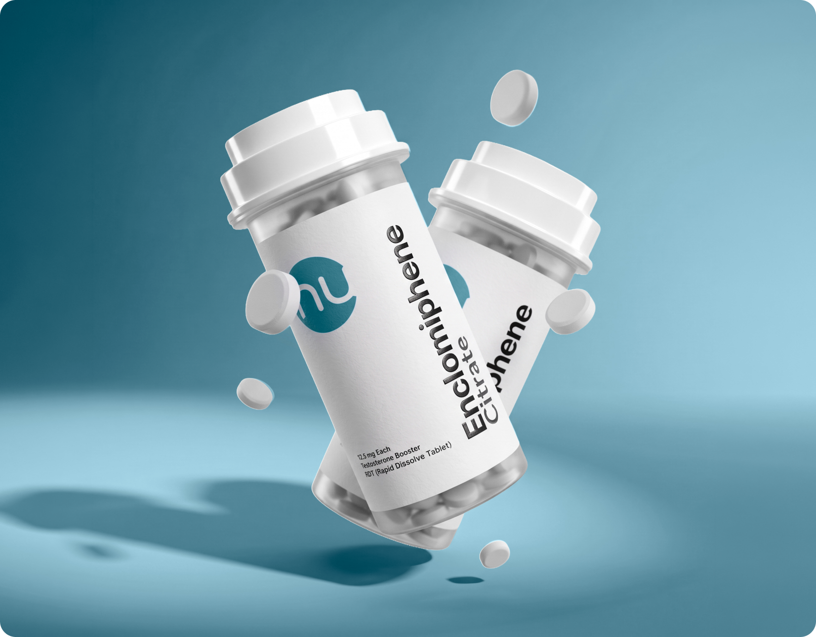 Enclomiphene Citrate rapid-dissolve tablet bottles