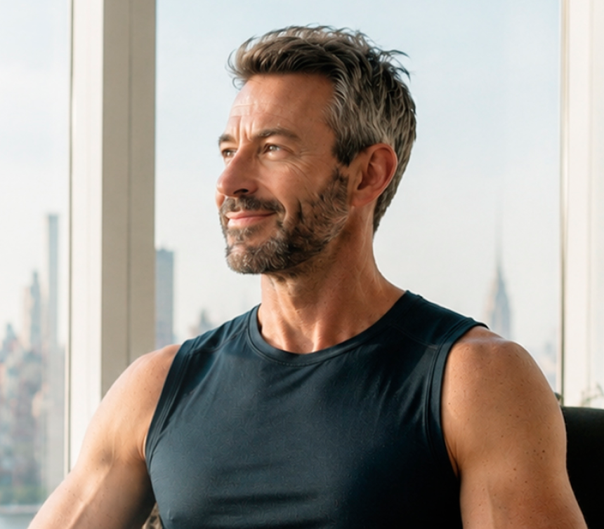 Man representing provider-guided Enclomiphene wellness