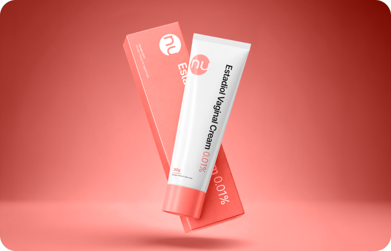Estradiol vaginal cream tube and packaging
