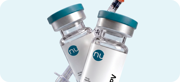 KPV injection vials and syringe
