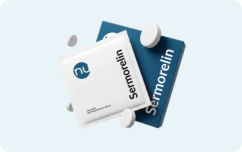 Sermorelin rapid-dissolve tablets and package
