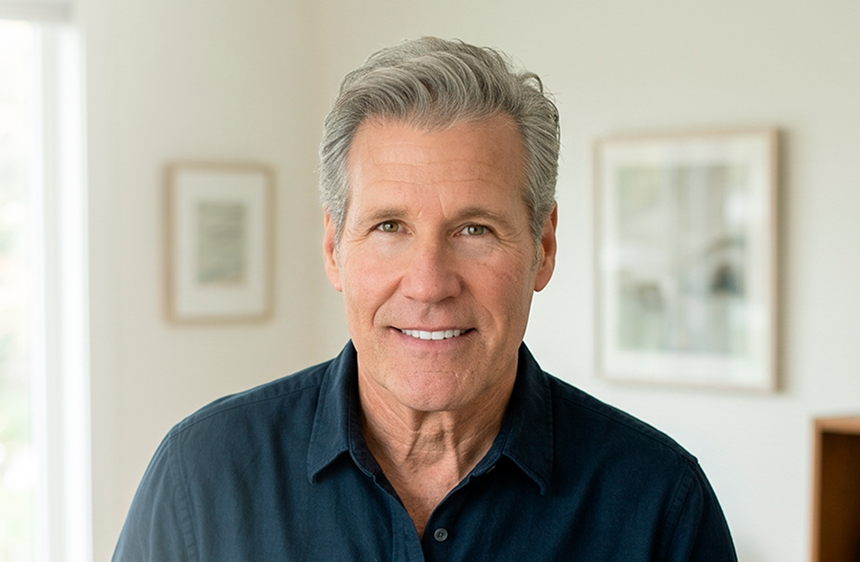 Smiling patient discussing Sildenafil and Tadalafil treatment