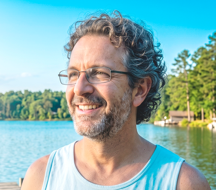 Man representing private provider-guided Tadalafil treatment