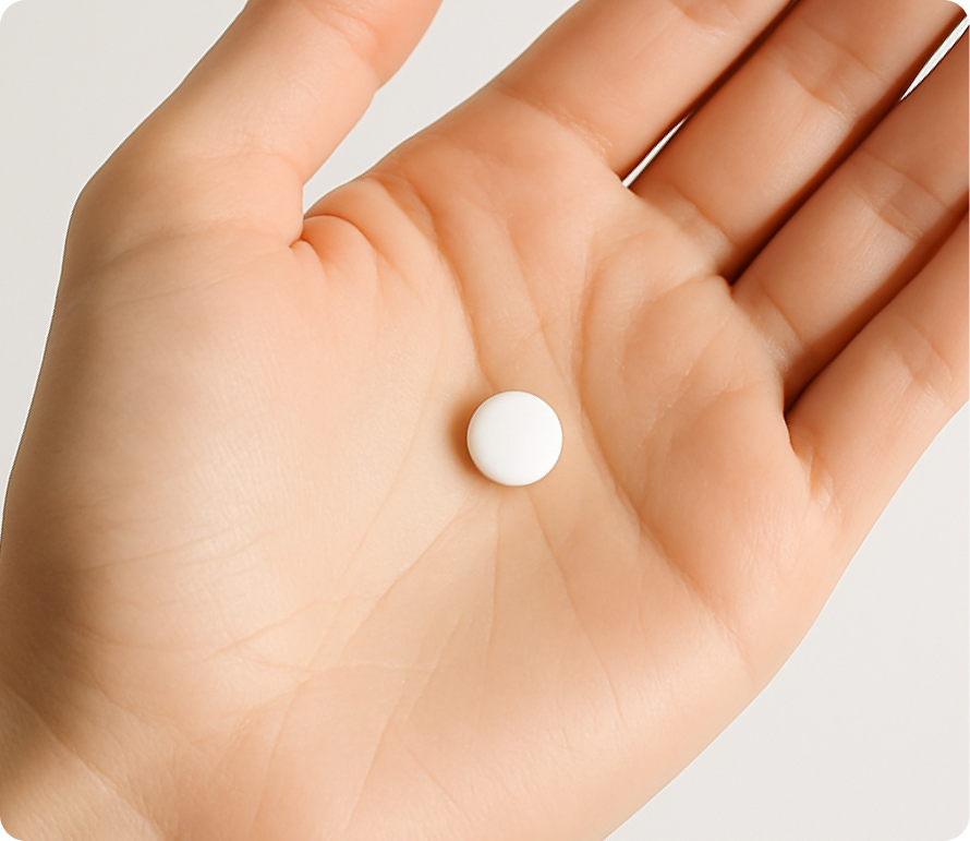 Carnitine Pill in Hand