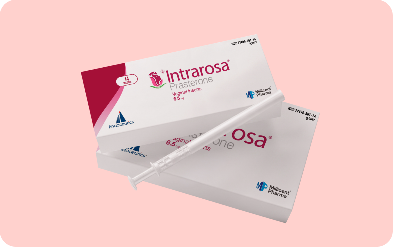 Intrarosa prasterone vaginal insert