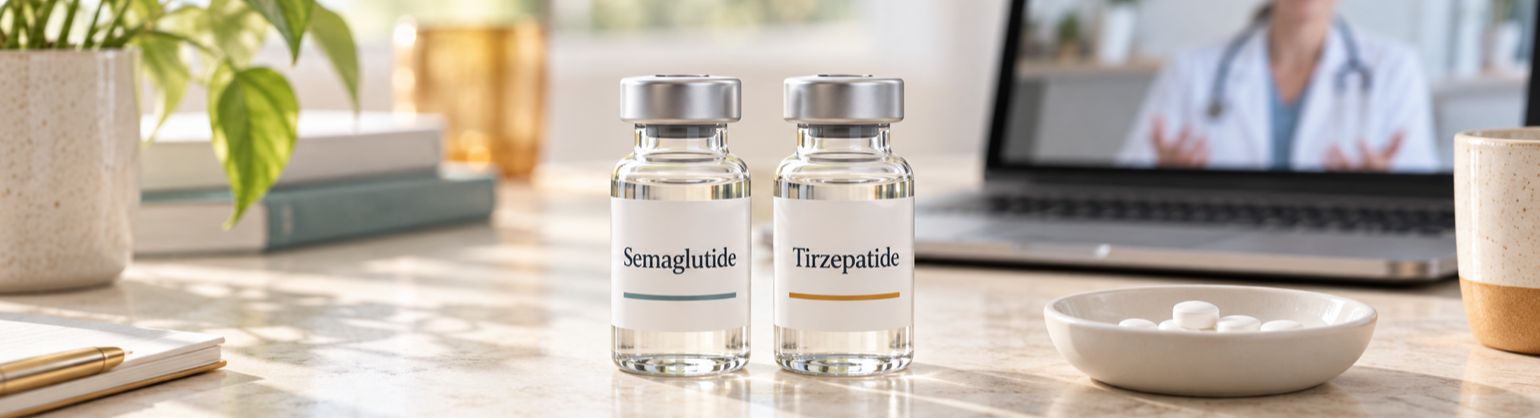 Semaglutide vs Tirzepatide for Weight Loss: An Online Telehealth Guide